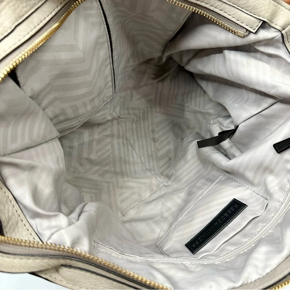 REBECCA MINKOFF Regan Suede Leather Satchel Tote Bag‎